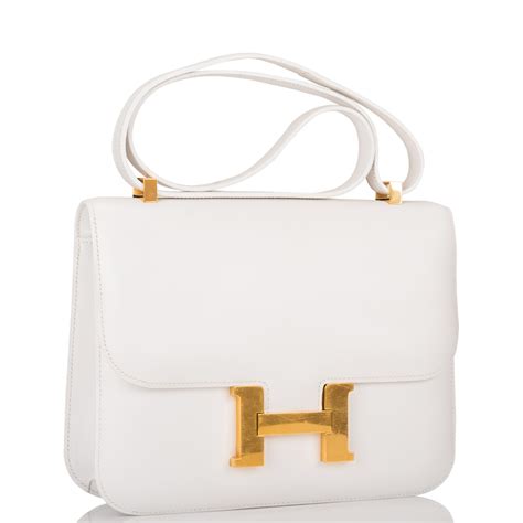 hermes bag constance white